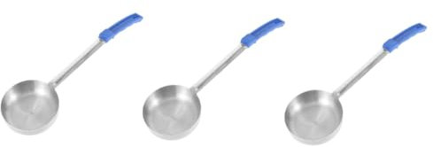 SHOWERORO 3pcs Stainless Steel Portion Control Spoon Ladle for Home Kitchen Pizza Sauce Serving Easy to Clean Smooth