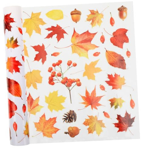 Alipis PVC selbstklebender Fensteraufkleber Ahornblatt-Fensteraufkleber Lichthausdekorationen für zu Hause fasching dekoration fasnachtsdeko mit Herbstmotiv Abziehbilder