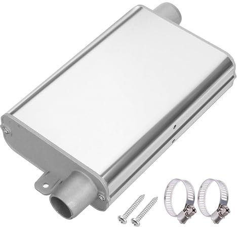 MotorMinds AbgasschalldäMpfer für Parkheizung Schalldämpfer Set, Auspuff Schalldämpfer Kit für Diesel Heizung, Dieselheizung Abgasrohr Schalldämpfer Standheizung für Auto Auspuffanlagen, 24 mm