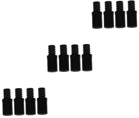 minkissy 12pcs Broom Handle Connector Threaded End Replacement Pole Adapter for Cleaning Tools