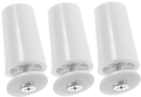 GOOHOCHY Roller Shutter Stopper Replacement Window Fasteners Plastic Curtain Stoppers White 3pcs for Roller Blinds and Roman Shades Home Use