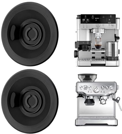 2 discos de limpieza de retrolavado de espresso, almohadilla de limpieza de silicona para cafetera, compatible con accesorios Breville, tableta de limpieza de café de 54 mm