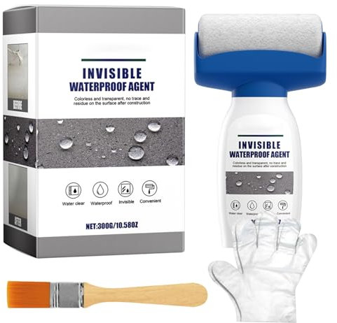GjnjfdF Adhesivo Impermeable Transparente - Spray Impermeabilizante 300 ml | Solución de Reparación Versátil para Hormigón, Madera, Metal y Techos - Adhesión, Secado Rápido y Durabilidad