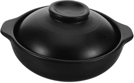 Gatuida Pentola in Terracotta Per Cucinare Casseruola in Ceramica Con Coperchio Da Pentola Per Zuppe e Stufati Per Uso Quotidiano in Cucina