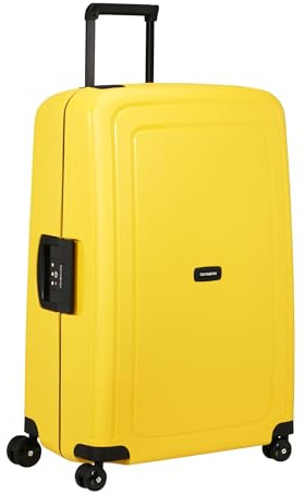 Samsonite S'Cure Renewed - Hartschalenkoffer 75 cm, Groß, Check-in Koffer mit Dreipunkt-Verschluss, Leicht, 4.60 KG, 102 L, Gelb (Yellow)