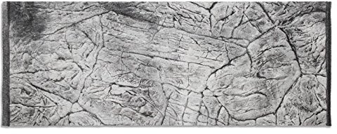 ATG 3D Aquarium Rückwand dünn Schieferoptik grau 120x50/117x45cm Aquarienhintergrund