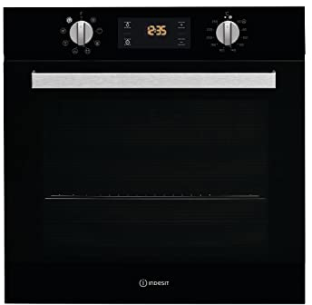 Indesit Aria Electric Fan Single Oven - Black