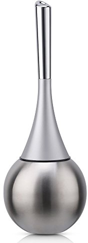 CASEWIND WC Bürste ohne Bohren, Toilettenbürstenhalter Stehend, Klobürste Set Ständer Gebürstet Edelstahl für WC