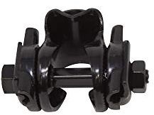 Fenix Bike Seatpost Clamp Bike Seat Adapter Fit for Standard Rail-Type Modern Bicycle Saddle (7/8, (Black)