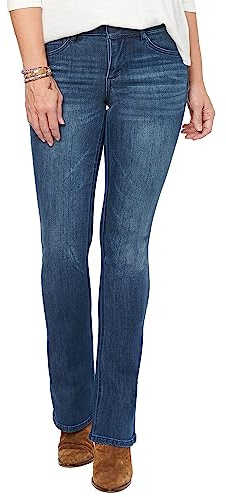 Democracy womens Absolution Itty Bitty Boot Jeans, Blue, 10 US