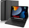 IVEOPPE Tastiera iPad 9 Generazione - Tastiera iPad 10.2, Cover iPad 9 Generazione con Tastiera, Custodia Tastiera Layout Italiano Bluetooth per iPad 8, iPad 7, iPad Pro 10.5, iPad Air 3, Nero