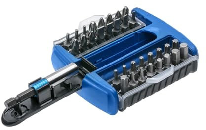 Högert HT1S402 HT1S402 - Juego de 33 puntas de destornillador (plateadas)