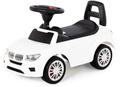 Rutscher Auto weiß Super Car Nr.5 Sound Kinder Rutscherfahrzeug Lauflernhilfe