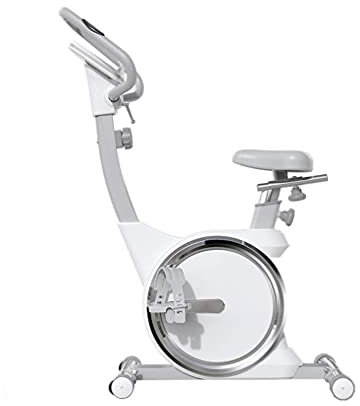 SMSOM Biciclette per Esercizio Fisso, Bici da Ciclismo Interno Regolabile 8 Leves Resistenza Regolabile con Comodo Cuscino del Sedile per Cardio Home Workout
