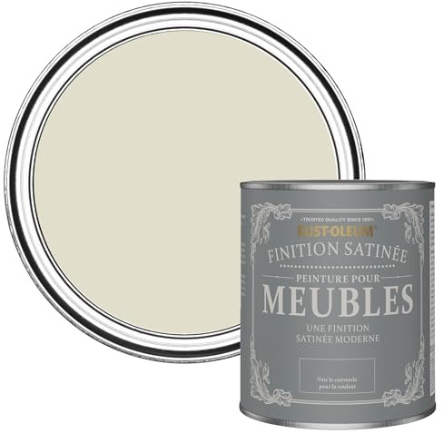 Rust-Oleum Beige Furniture & Skirting Board Paint in Satin Finish - Relaxed Oats 750ML