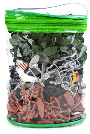 LICHENGTAI 300 Stück Armee Soldaten Figuren Set, Spielzeugsoldaten aus Plastik Mini Armee Figuren des Militärs aus Kunststoff Armee Männer Figuren Zubehör für Kinder und Erwachsene