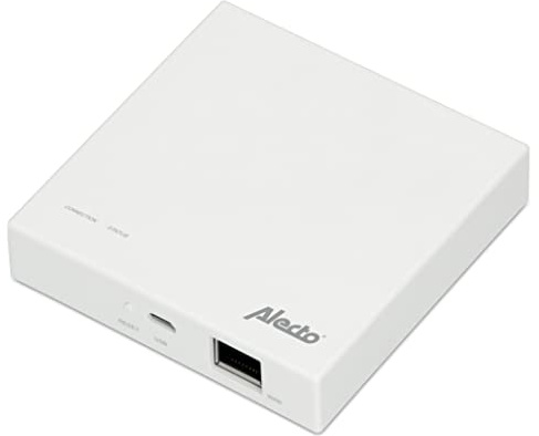 Alecto SMART-BRDIGE10 Zigbee Bridge – Zigbee Gateway – hasta 30 sensores/Dispositivos se Pueden conectar – aplicación Smart Life – Blanco