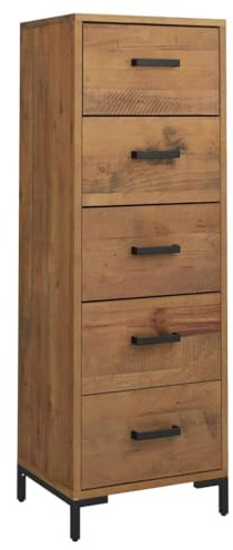 vidaXL Kommode Sideboard Schubladenschrank Schubladenkommode Aufbewahrungsschrank Holzschrank Schrank Anrichte 42x35x110cm Massivholz Kiefer