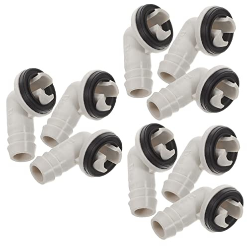 SEWOART 9 Pcs Air Conditioner Drain Kit Drain Hose Connector Elbow Fitting Split Unit Hose Connector Air Conditioner Drain Hose Window Unit Adapter Water Drip Tray Split Type Abs