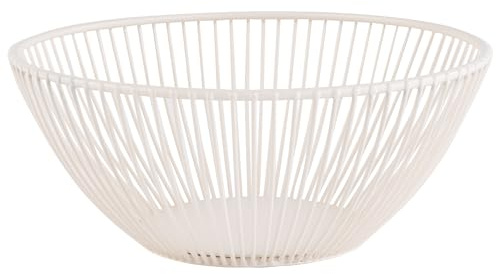 APS 30426 Korb -SVART- in whisper white Ø 20 cm, Höhe 8 cm