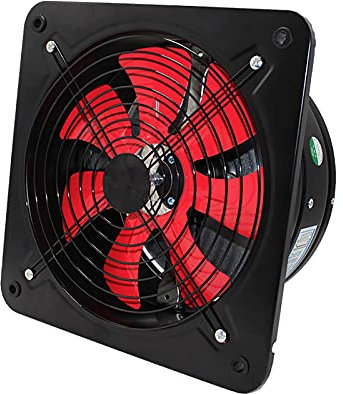 Ventilatore di scarico a parete 14 pollici 550 W 1534 Ventola di raffreddamento in linea Grande flusso d'aria Ventilatore per finestre Cavo di alimentazione spesso -240 V Per la casa Cucina Soffitte
