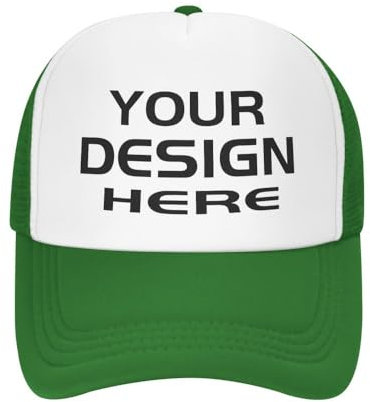 KYZMZC Personalisierte Baseballkappe - Maßgeschneiderter Hut. Gestalten Sie Ihren eigenen Hut. Fügen Sie Logo/Text/Foto hinzu. Maßgeschneiderter Hut für Männer und Frauen.