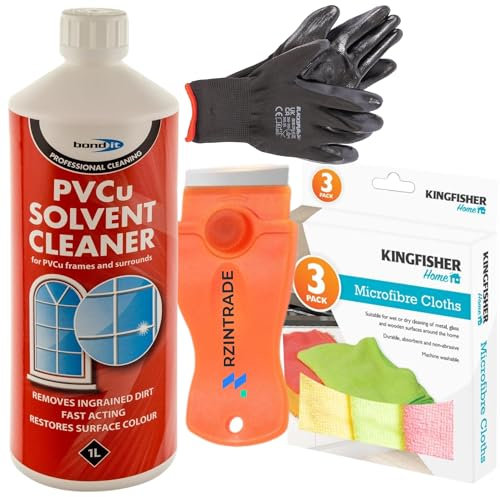 PVC Cleaner Bundle With Bond It (1L) UPVC Cleaner and Restorer White for Windows, Doors and Pvc Surfaces.