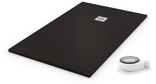 PLATO DE DUCHA NATURAL NEGRO - 75x110cm - resina con cargas minerales