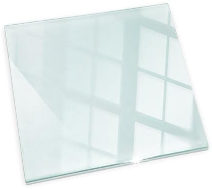 Tablero de Vidrio para Chimenea 60x60 cm Rectangular Resistente a Altas Temperaturas Protector de Suelo para Parquet Panel Protección Cristal Templado contra Incendios, Chispas y Arañazos