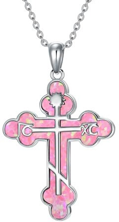 ROMANTICWORK Kreuz Kette Damen 925 Sterling Silber Kreuz Anhänger Halskette Kreuz Schmuck Kreuz Geschenke für Damen Frauen