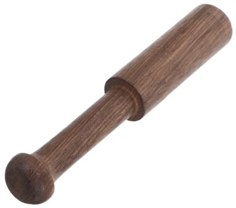 Kisangel Afilador de Cuencos Cantores Mazo para Cuenco Tibetano Profesional Madera Negra de Walnut Casa Estudio
