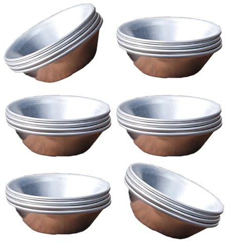 24 moldes pequeños para magdalenas, pasteles, galletas, huevos, moldes de aluminio para tartas, moldes pequeños para tartas, herramienta para hornear cupcakes