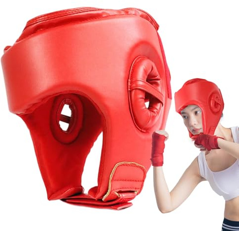ETUCYNG Boxhelm für Herren, Kampfhelm, verstellbar, für Erwachsene, Training, Muay Thai, Karate, Kampf, Kickboxen