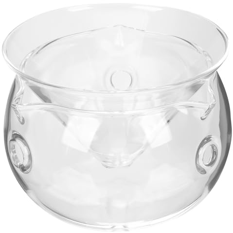 PERSELOSO Glass Salad Bowl with Ice Chamber for Chilling Salads and Fruits Decorative Transparent Cocktail and Caviar Chiller Server Small Novelty Glass Food Bowl for Home and Restaurant Use