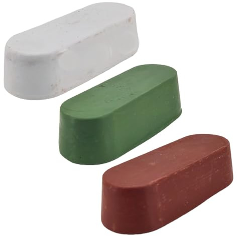 3-teiliges Metall Poliermittel Block Set Für Stahl Aluminium Schmuck Polieren Glattes Finish Hocheffizientes Wachs Edelstahl Verbindung