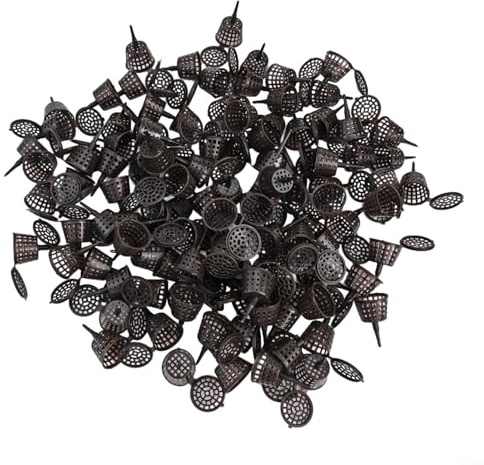 Lot de 100 boîtes d'engrais de jardinage avec couvercle pour plantes succulentes, outil efficace pour contrôler la distribution de nutriments aux plantes (petit café + couvercle)