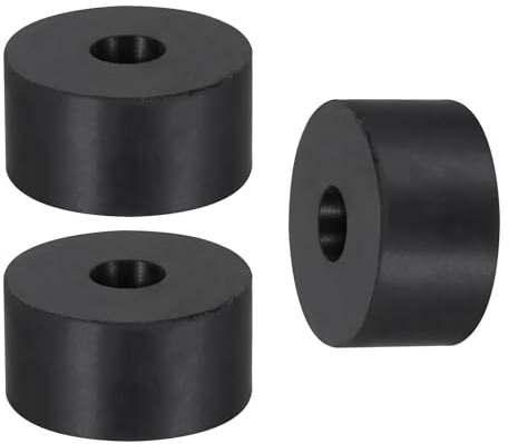 QUARKZMAN 3 Pcs 5 Pcs Distanziali In Gomma Rotondi | 40mm OD x 20mm ID x 12mm Spessore, 40mm OD x 10mm ID x 12mm Spessore