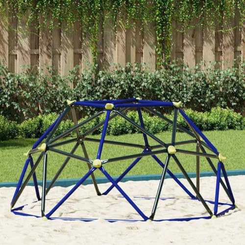 Genérico Domo de Escalada Azul Acero, Estructuras para Juegos al Aire Libre Azul,42010325
