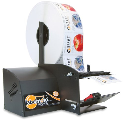 START International LD6050-2EU Distributeur D'Étiquettes Électrique à Haute Vitesse, Largeur Maximale de 121 mm, Longueur Maximale de 152 mm, Noir