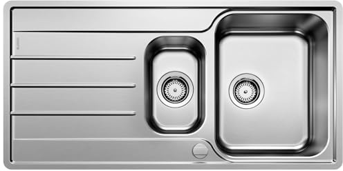 Blanco 523033 | Fregadero de cocina de acero inoxidable LEMIS 6 S-IF | Color : acero inoxidable