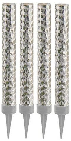 4x Candela Luminosa MAXI carta Argento - Durata 60 secondi - Fontana Fiaccola da INTERNO - Magic Flambè Cake Fountains - ideale per compleanni, feste, party ecc.