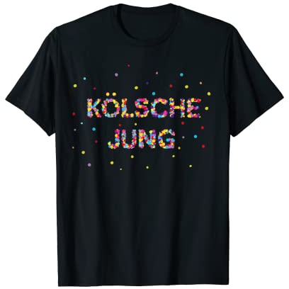 Kölsche Jung Fasching Karneval Konfetti Kostüm Outfit T-Shirt