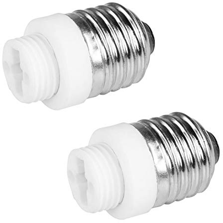 2x Lampensockel Adapter | E27 auf G9 | Lampenfassung Konverter Fassung Sockel Stecker Glühbirne Lampe LED | 2 Stück
