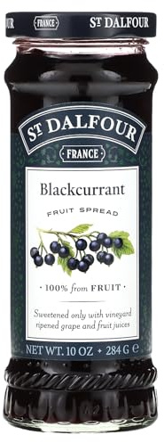 St Dalfour GROSELLAS NEGRAS Mermelada 284g 100% Fruta Sin Azúcares Añadidos