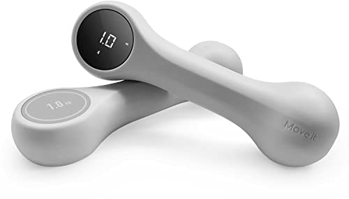 Hantel 2er-Set AsVIVA KH3 Kurzhantel 2 kg Gymnastikhantel (Grau/ 2 x 1 kg) Dumbbell | Ideal für Gymnastik, leichtes Krafttraining oder als Ergänzung zu Ihrem Workout