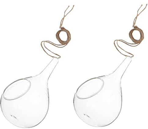 Cabilock 2 portacandele da appendere in, vaso per piante grasse, vaso di, portacandele, sfere di da appendere, per cactus, mini porta per matrimonio, soggiorno,