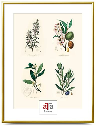 aFFa frames Plastik Bilderrahmen, photo frame, klassisches Design Geeignet für Bilder Poster Diplome bilderrahmen 70x100 cm Farbe Gold