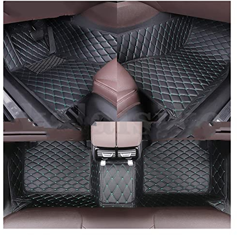 Auto Fußmatten PKW-Fußraummatten Custom Car Fußmatte Für VW Für Golf Alle Modelle Für Golf 6 7 8 Für Golf 5 GTI Für Golf R Für Variant Für Cabrio Für Tour Plus Für Wagon E-für Golf (Farbe : 3)