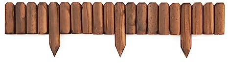 XLIHAWY Gartenzaun Aus Holz, Einfaches Einstecken Baum Dekorative Einfassung Grenze, Outdoor-Landschaft Einfassung Geländer (Farbe : Braun, Größe : 120x50cm)