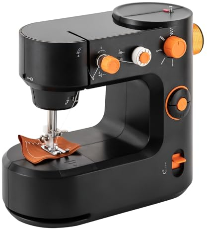 Elektrische Nähmaschinen Mini-Heimnähmaschine für DIY in Häusern Fabriken oder Geschäften (schwarz)